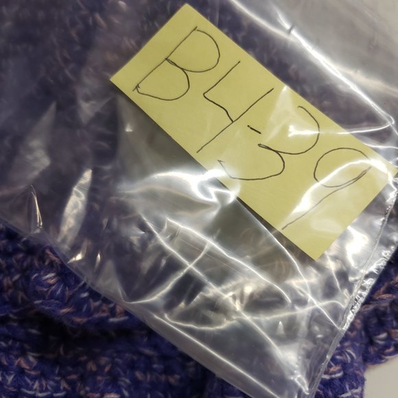 Women Purple Multicolor Crochet Handmade Wavy Cute Bucket Hat Beanie New - Picture 11 of 11